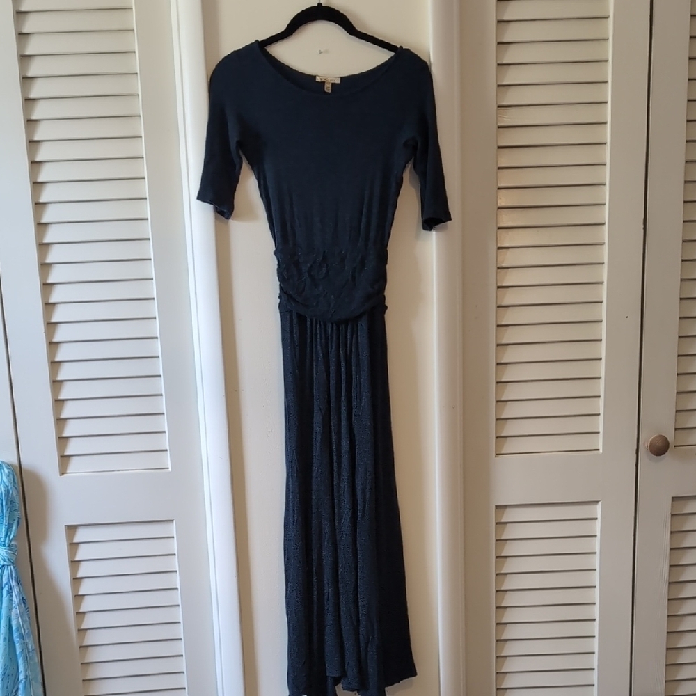 Elegant Navy Blue Maxi Dress